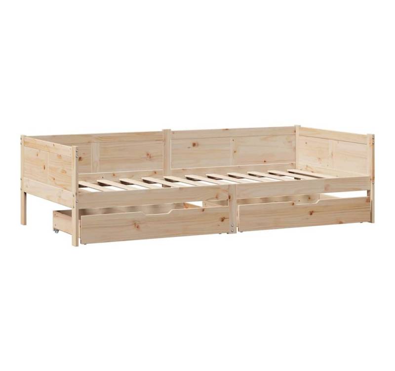 vidaXL Bett Tagesbett mit Schubladen 80x200 cm Massivholz Kiefer von vidaXL