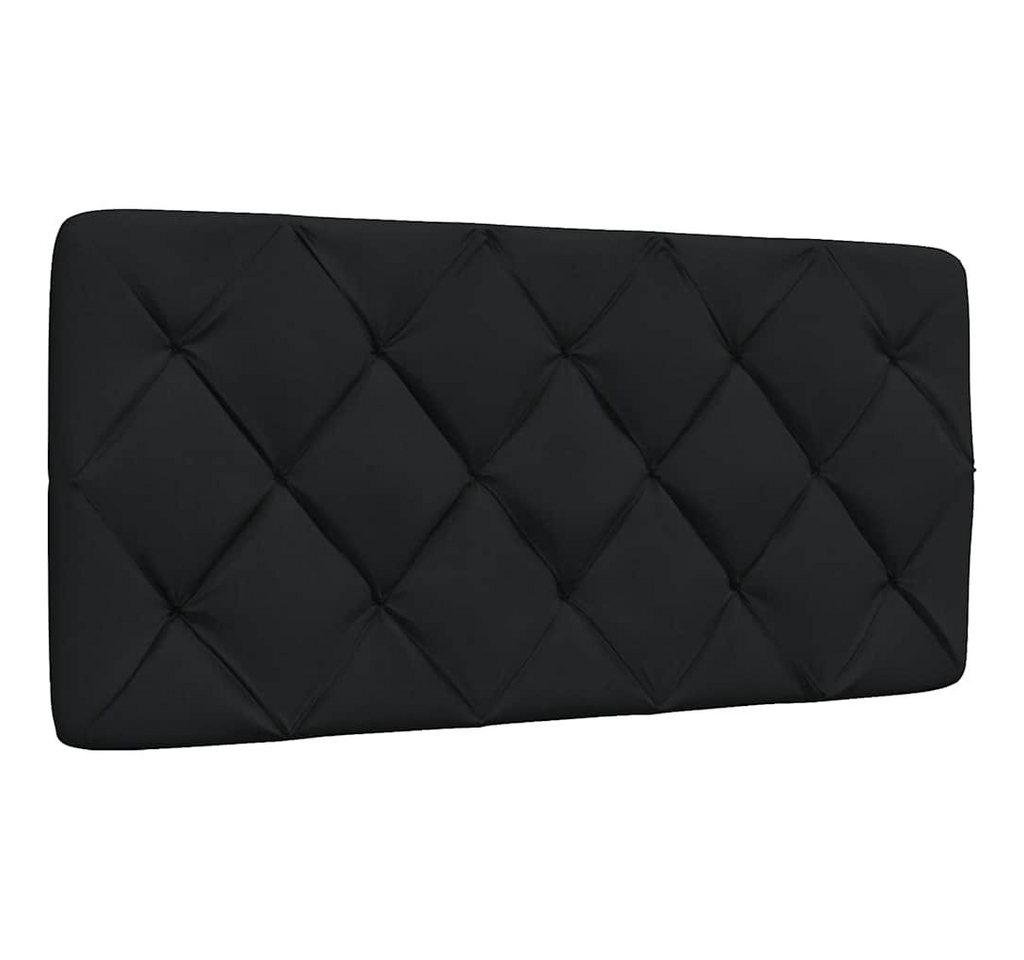 vidaXL Bett, Kopfteil-Kissen Schwarz 100 cm Stoff von vidaXL
