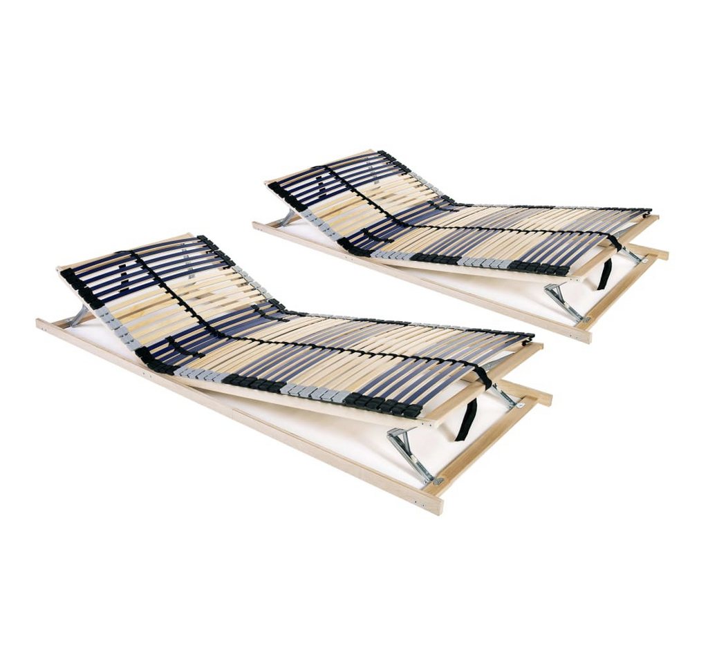 Lattenrost Lattenroste 2 Stk mit 42 Latten 7 Zonen 90 x 200 cm, vidaXL von vidaXL