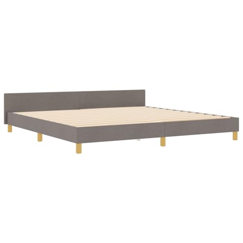 vidaXL Bettgestell Taupe 200x200 cm Stoff vidaXL Bettgestell Taupe 200x200 cm Stoff von vidaXL