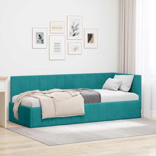 vidaXL Bettgestell für Dein Schlafzimmer – modernes Design, gemütlicher Velours, perfekt zum Entspannen. Zeitgenössisch und weich im Griff, stylish und minimalistisch. von vidaXL