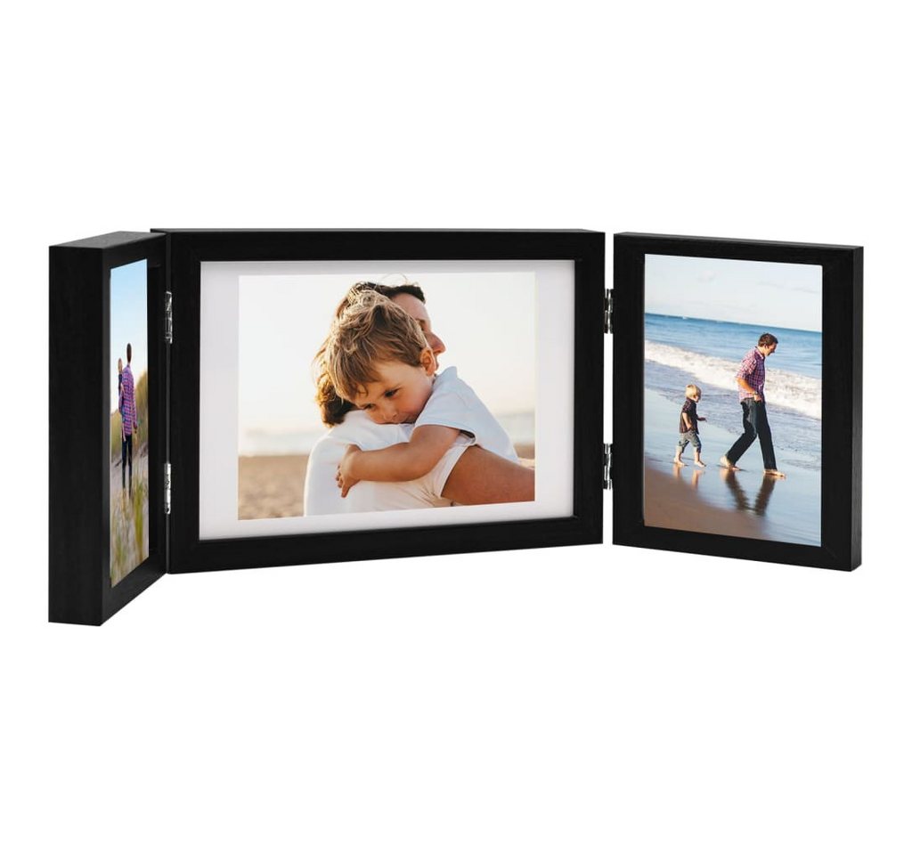 vidaXL Bilderrahmen Dreifach-Bilderrahmen Collage Schwarz 28x18 cm 2x13x18 cm vidaXL Bilderrahmen Dreifach-Bilderrahmen Collage Schwarz 28x18 cm 2x13x18 cm von vidaXL