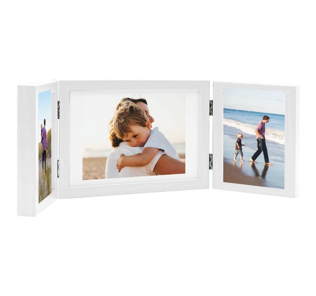 vidaXL Bilderrahmen Dreifach-Bilderrahmen Collage Weiß 28x18 cm 2x13x18 cm vidaXL Bilderrahmen Dreifach-Bilderrahmen Collage Weiß 28x18 cm 2x13x18 cm von vidaXL