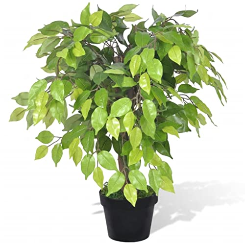 vidaXL Birkenfeige Ficus benjamini Kunstpflanze Baum künstliche Zimmerpflanze von vidaXL