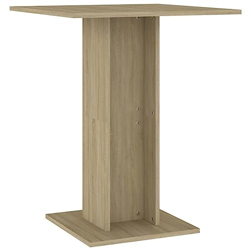 vidaXL Bistrotisch Stehtisch Bartisch Partytisch Esstisch Küchentisch Tisch Sonoma-Eiche 60×60×75 cm Holzwerkstoff von vidaXL