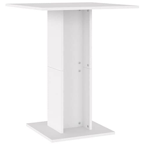 vidaXL Bistrotisch Stehtisch Bartisch Partytisch Esstisch Küchentisch Tisch Weiß 60×60×75 cm Holzwerkstoff von vidaXL