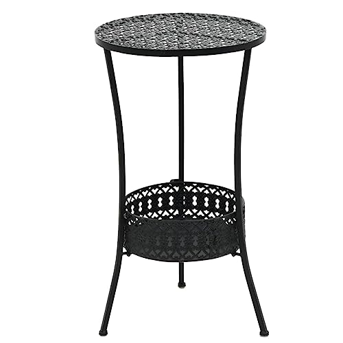 vidaXL Bistrotisch Vintage-Stil Rund Metall Stehtisch Bartisch Gartentisch von vidaXL