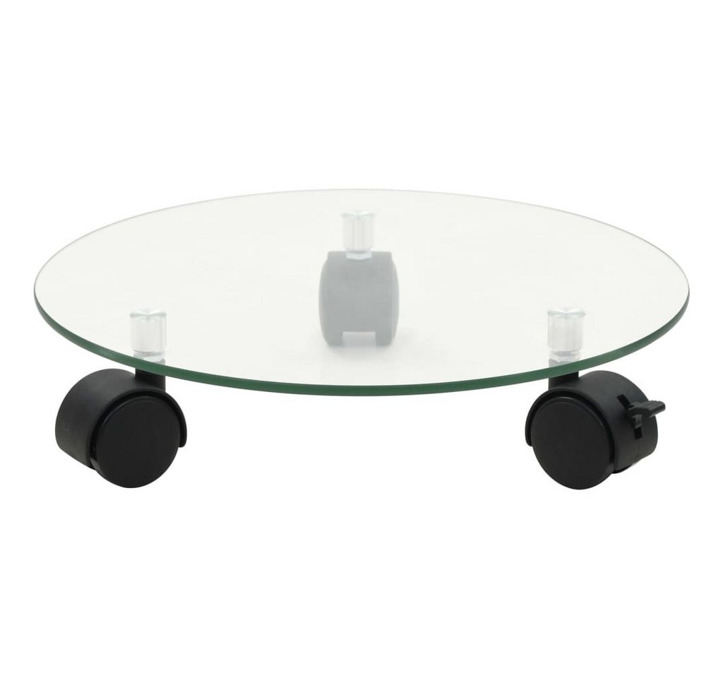 vidaXL Blumenständer, Pflanzenständer mit Rollen 2 Stück Hartglas 28 cm Rund vidaXL Blumenständer, Pflanzenständer mit Rollen 2 Stück Hartglas 28 cm Rund von vidaXL