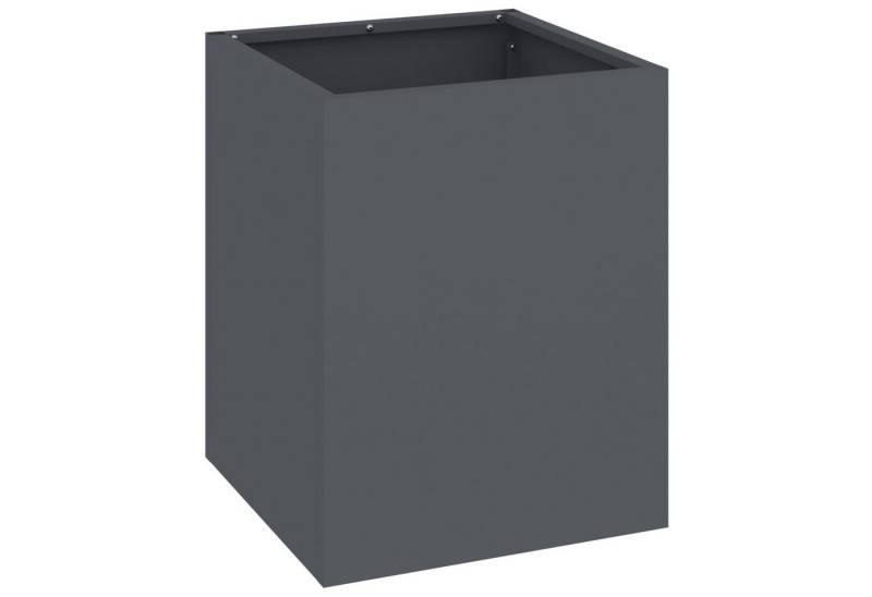 vidaXL Blumentopf Gartenblumentopf Anthrazit 50 x 32 x 40 cm Kaltgewalzter Stahl (1 St) von vidaXL