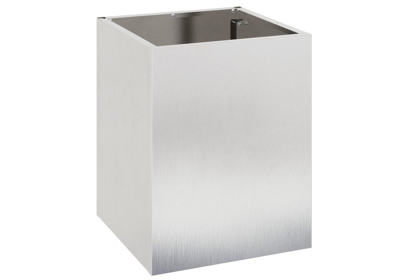 vidaXL Blumentopf Gartenblumentopf Silber 50 x 32 x 40 cm Edelstahl (1 St) von vidaXL