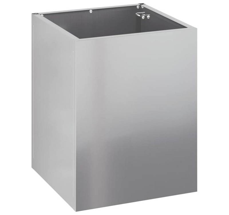 vidaXL Blumentopf Gartenblumentopf Silber Verzinkter Stahl (1 St) von vidaXL