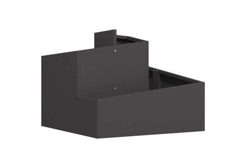 vidaXL Blumentopf Kunststoffpflanzer Schwarz Hochdichtes Polyethylen Mittel (1 St) von vidaXL