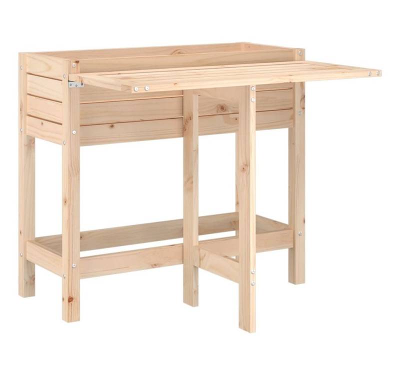 vidaXL Blumentopf Pflanzkübel mit Klapptisch Massivholz Kiefer (1 St) von vidaXL