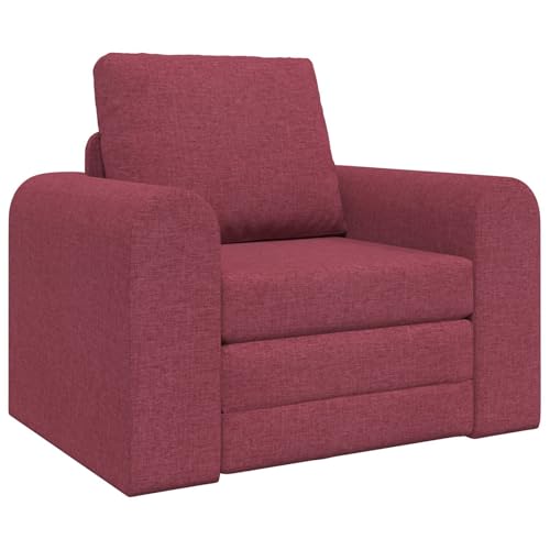 vidaXL Boden Schlafsofa 2-in-1 Burgunderrot 98x71x83 cm Stoff von vidaXL
