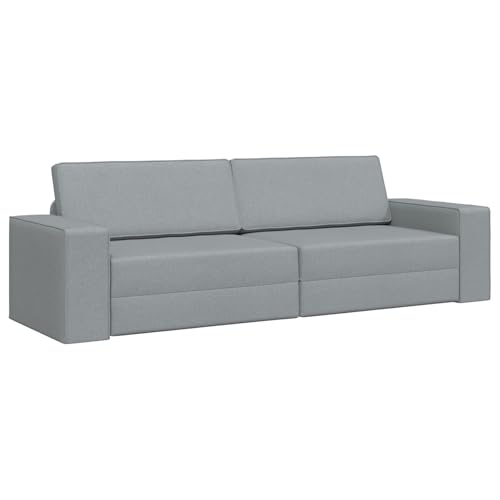 vidaXL Boden Schlafsofa 2-in-1 Hellgrau 245x150x60.5 cm Stoff vidaXL Boden Schlafsofa 2-in-1 Hellgrau 245x150x60.5 cm Stoff von vidaXL