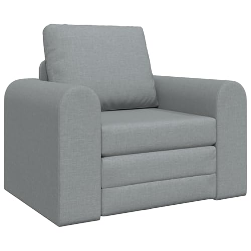 vidaXL Boden Schlafsofa 2-in-1 Hellgrau 98x71x83 cm Stoff von vidaXL