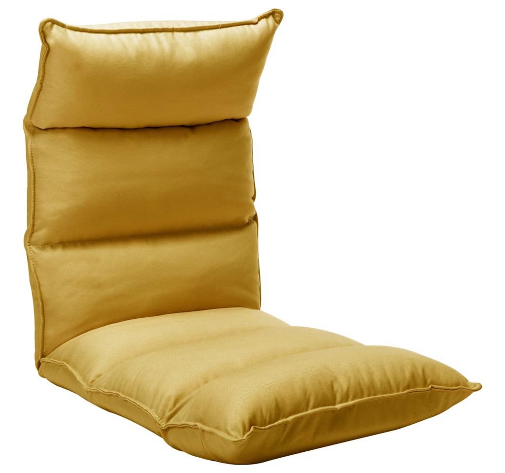 vidaXL Bodenkissen Bodenstuhl Faltbar Senfgelb Stoff von vidaXL