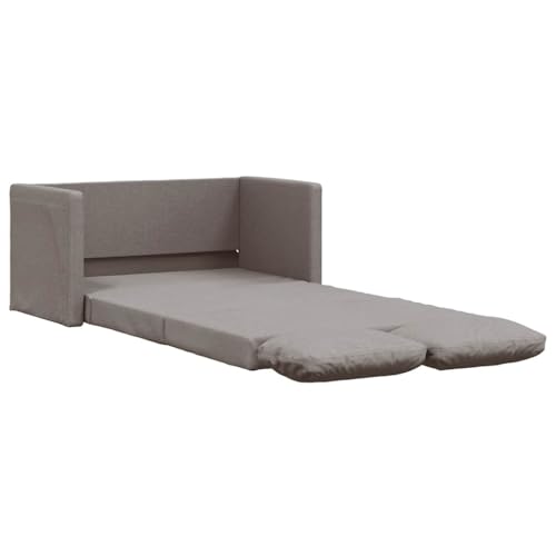 vidaXL Bodensofa, Klappbar Bodenbett Sofa mit Schlaffunktion, Schlafsofa Schlafsessel mit Metallgestell, Klappsofa Sofabett für Wohnzimmer Schlafzimmer, Taupe Stoff vidaXL Bodensofa, Klappbar Bodenbett Sofa mit Schlaffunktion, Schlafsofa Schlafsessel mit Metallgestell, Klappsofa Sofabett für Wohnzimmer Schlafzimmer, Taupe Stoff von vidaXL