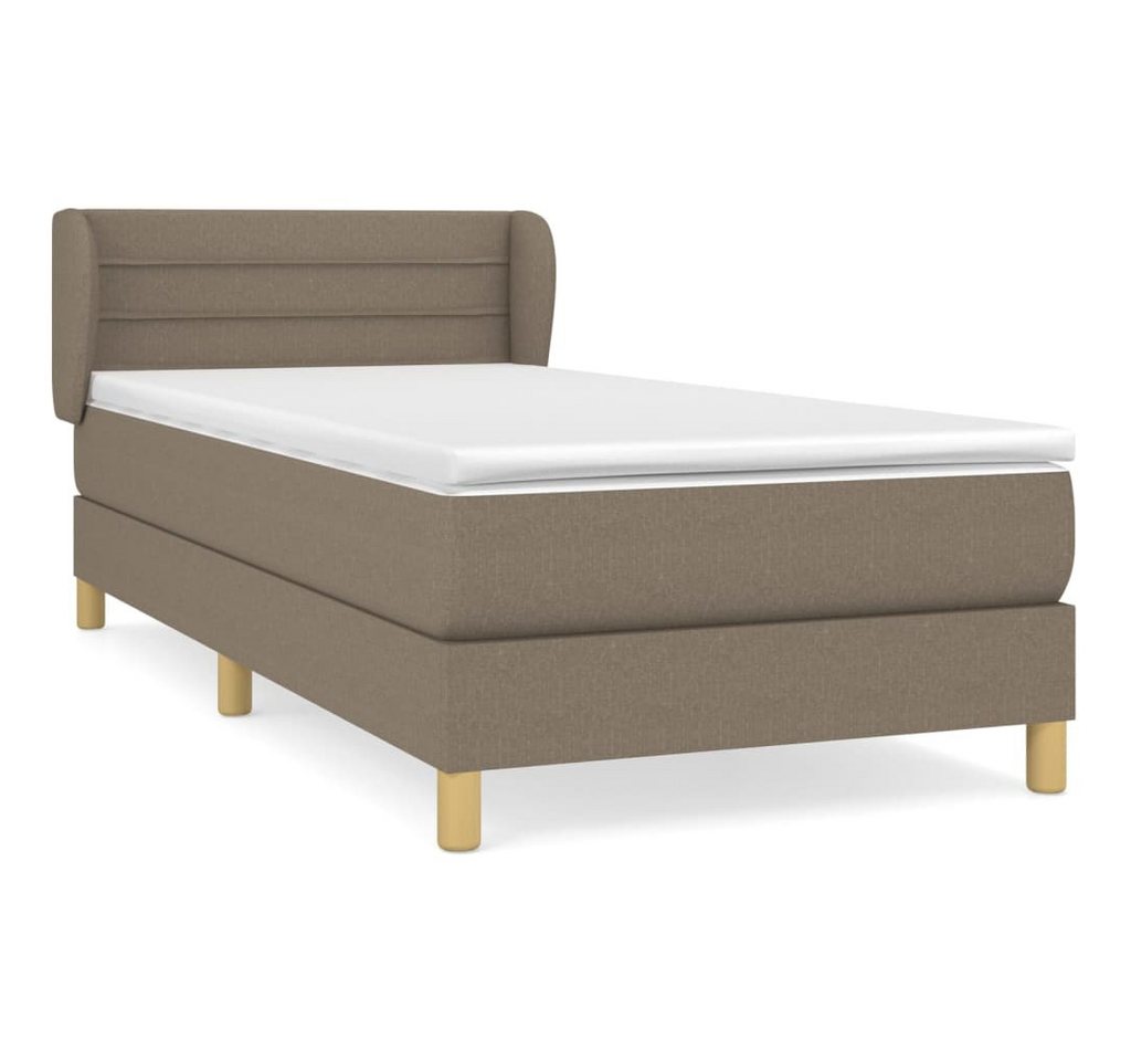 vidaXL Boxspringbett, Boxbett mit Matratze Taupe 80x200 cm Stoff vidaXL Boxspringbett, Boxbett mit Matratze Taupe 80x200 cm Stoff von vidaXL