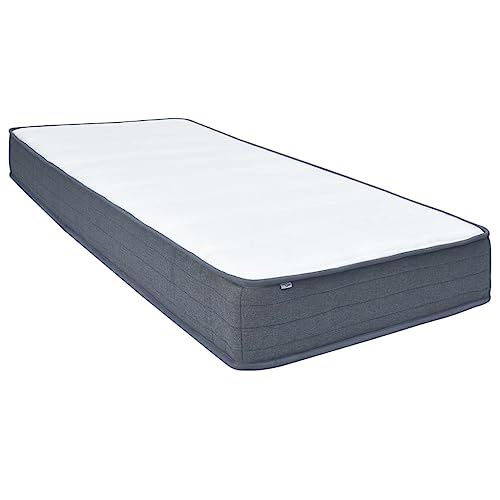 vidaXL Boxspringbett Matratze mit stoßdämpfenden Taschenfederkern Federkernmatratze Boxspringbettmatratze 200x90x20cm 100% Polyester von vidaXL