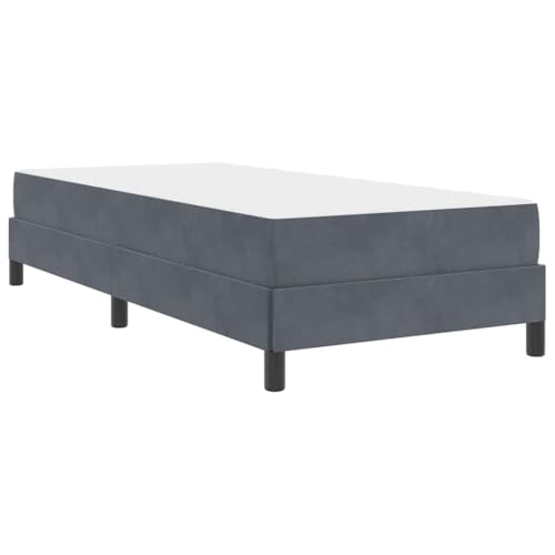 vidaXL Boxspringbett aus Samt mit Matratze Die perfekte Lösung für einen komfortablen Schlaf in Ihrem Zimmer, mit modernem und luxuriösem Design. von vidaXL