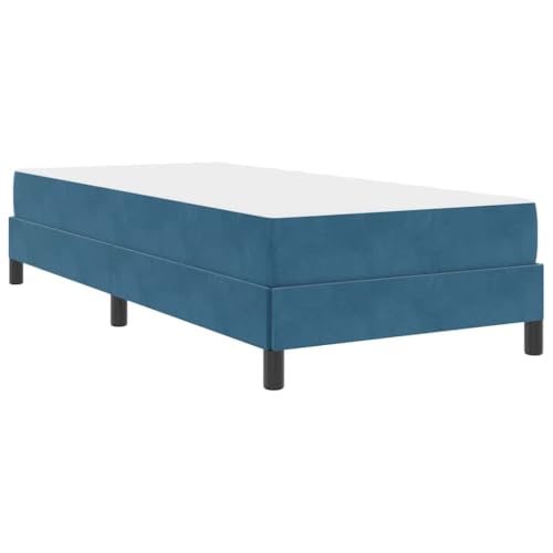 vidaXL Boxspringbett aus Samt mit Matratze – moderne Schlaflösung, luxuriöses und komfortables Design in rechteckiger Form von vidaXL