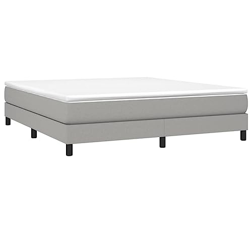 vidaXL Boxspringbett mit Matratze Bettgestell Doppelbett Polsterbett Bett Hotelbett Bettrahmen Lattenrost Schlafzimmerbett Hellgrau 180x200cm Stoff vidaXL Boxspringbett mit Matratze Bettgestell Doppelbett Polsterbett Bett Hotelbett Bettrahmen Lattenrost Schlafzimmerbett Hellgrau 180x200cm Stoff von vidaXL