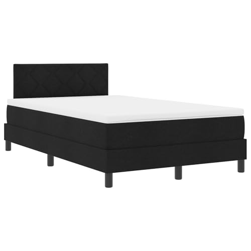 vidaXL Boxspringbett mit Matratze Schwarz 120x190 cm Stoff vidaXL Boxspringbett mit Matratze Schwarz 120x190 cm Stoff von vidaXL