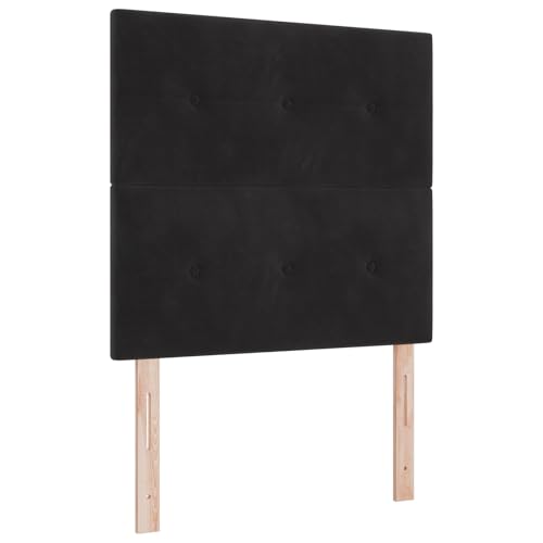 vidaXL Boxspringbett mit Matratze Schwarz 80x200 cm Samt vidaXL Boxspringbett mit Matratze Schwarz 80x200 cm Samt von vidaXL