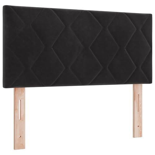vidaXL Boxspringbett mit Matratze Schwarz 90x190 cm Samt von vidaXL