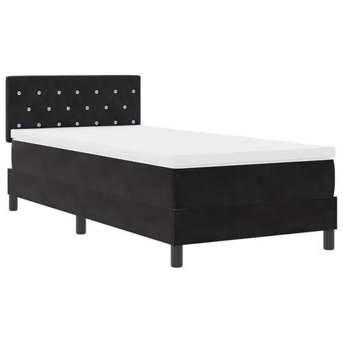 vidaXL Boxspringbett mit Matratze Schwarz Samt vidaXL Boxspringbett mit Matratze Schwarz Samt von vidaXL