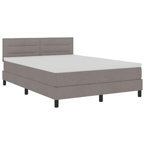 vidaXL Boxspringbett mit Matratze Taupe 140x200 cm Stoff vidaXL Boxspringbett mit Matratze Taupe 140x200 cm Stoff von vidaXL