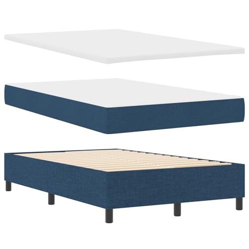 vidaXL Boxspringbett mit Matratze & Bank Blau 120X190 cm Stoff Stylisches Design Bequeme Unterstützung Einfache Montage Perfekt für Schlafzimmer Topper Möbel Modern vidaXL Boxspringbett mit Matratze & Bank Blau 120X190 cm Stoff Stylisches Design Bequeme Unterstützung Einfache Montage Perfekt für Schlafzimmer Topper Möbel Modern von vidaXL