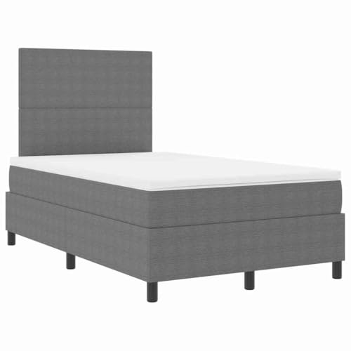 vidaXL Boxspringbett mit Matratze & LED-Licht in Grau aus Cordstoff, 120 x 200cm, Unisex. Moderne Schlafzimmermöbel mit verstellbarem Innenrahmen und Schaumstoff für komfortablen Schlaf vidaXL Boxspringbett mit Matratze & LED-Licht in Grau aus Cordstoff, 120 x 200cm, Unisex. Moderne Schlafzimmermöbel mit verstellbarem Innenrahmen und Schaumstoff für komfortablen Schlaf von vidaXL