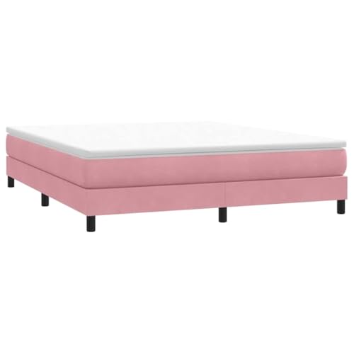 vidaXL Boxspringbett ohne Matratze Rosa 180x220 cm Samt, Bett, Bettgestell, Doppelbett, Schlafzimmermöbel, Bettrahmen, Samtbett, Polsterbett vidaXL Boxspringbett ohne Matratze Rosa 180x220 cm Samt, Bett, Bettgestell, Doppelbett, Schlafzimmermöbel, Bettrahmen, Samtbett, Polsterbett von vidaXL