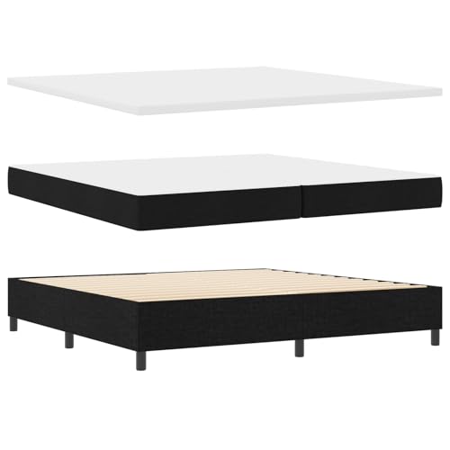 vidaXL Boxspringbettset mit Matratzentopper & Bank Schwarz 200 x cm Stoff Stylische Schlafzimmermöbel für Erwachsene Zwei-Personen-Bett aus Baumwolle Zeitgenössisch Luxus vidaXL Boxspringbettset mit Matratzentopper & Bank Schwarz 200 x cm Stoff Stylische Schlafzimmermöbel für Erwachsene Zwei-Personen-Bett aus Baumwolle Zeitgenössisch Luxus von vidaXL