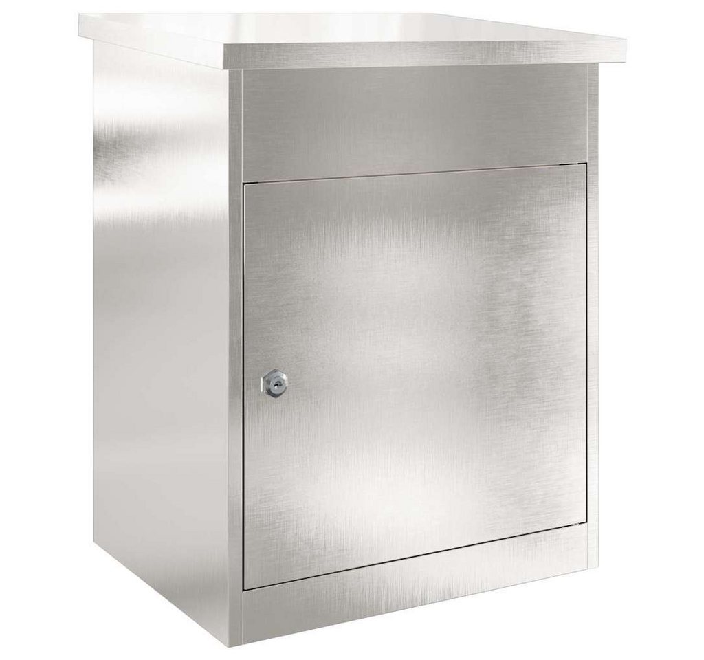 vidaXL Briefkasten Briefkasten Postkasten Zustellkasten Box Schwarz 44 x 35 x 59 cm Edels von vidaXL