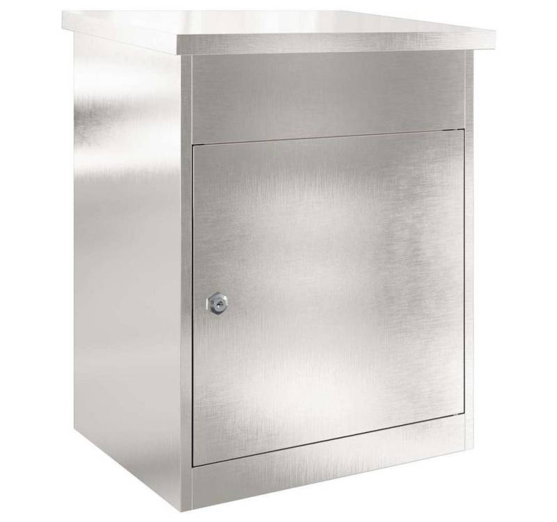 vidaXL Briefkasten Briefkasten Postkasten Zustellkasten Box Schwarz 44 x 35 x 59 cm Edels von vidaXL