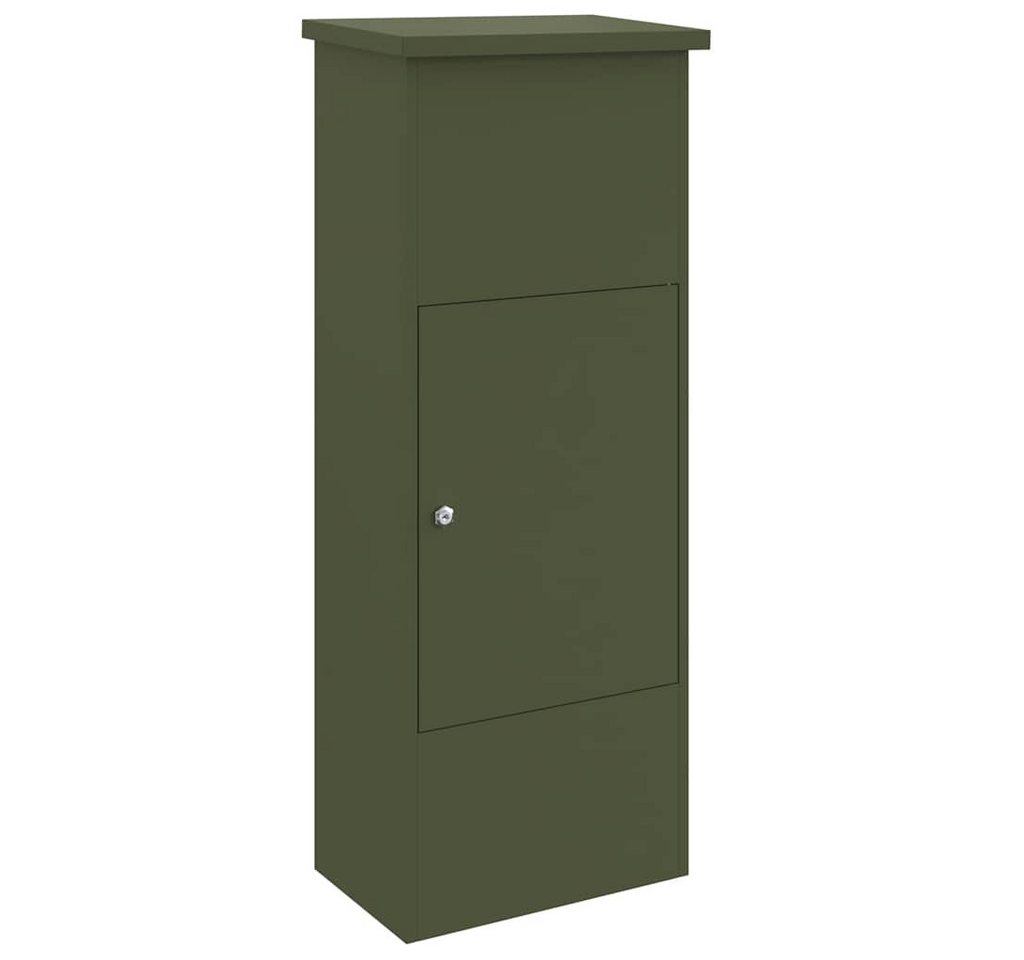 vidaXL Briefkasten Paketdrop-Box Olivgrün 44,5 x 29 x 110,5 cm Stahl (1-St) von vidaXL