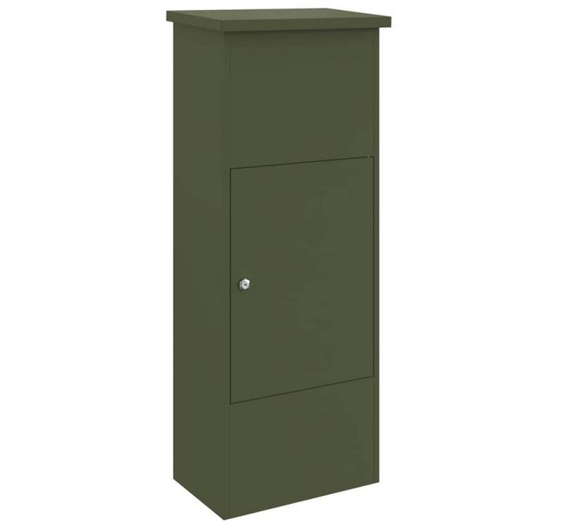 vidaXL Briefkasten Paketdrop-Box Olivgrün 44,5 x 29 x 110,5 cm Stahl (1-St) von vidaXL