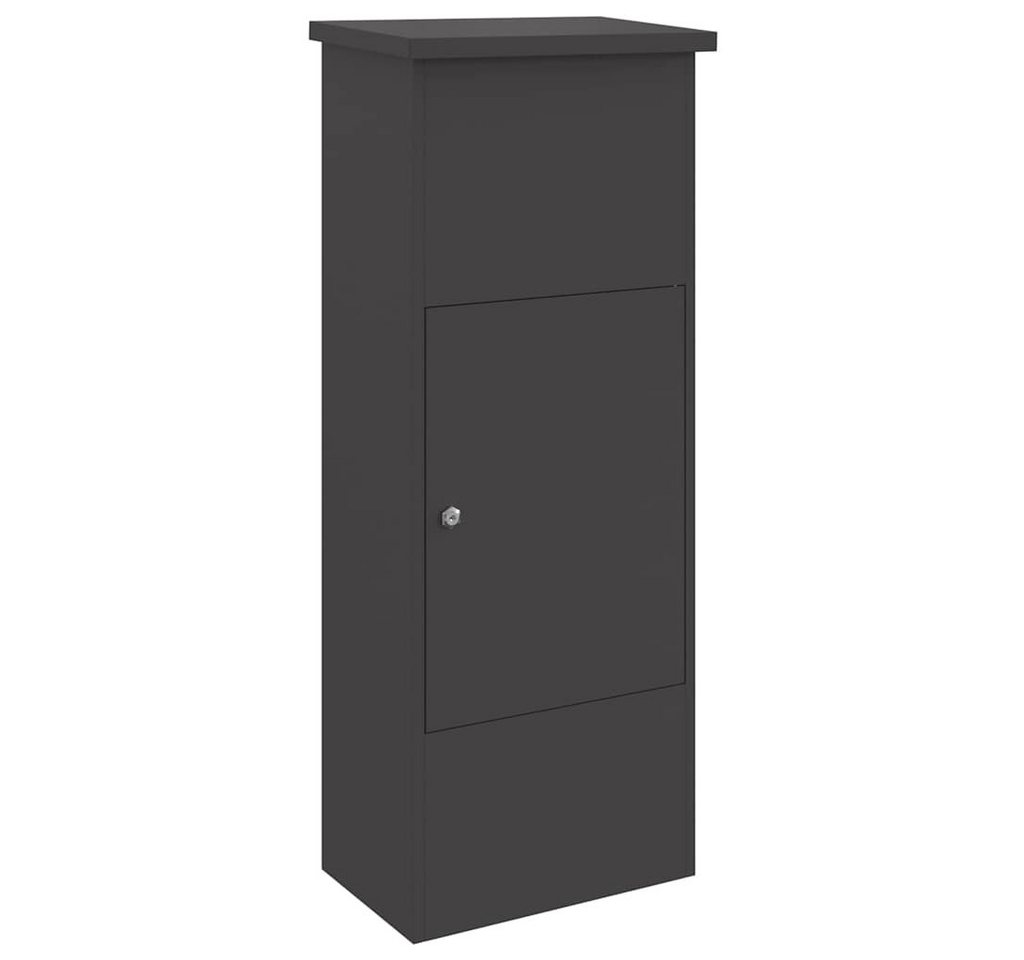 vidaXL Briefkasten Paketdrop-Box Schwarz 44,5 x 29 x 110,5 cm Stahl (1-St) von vidaXL