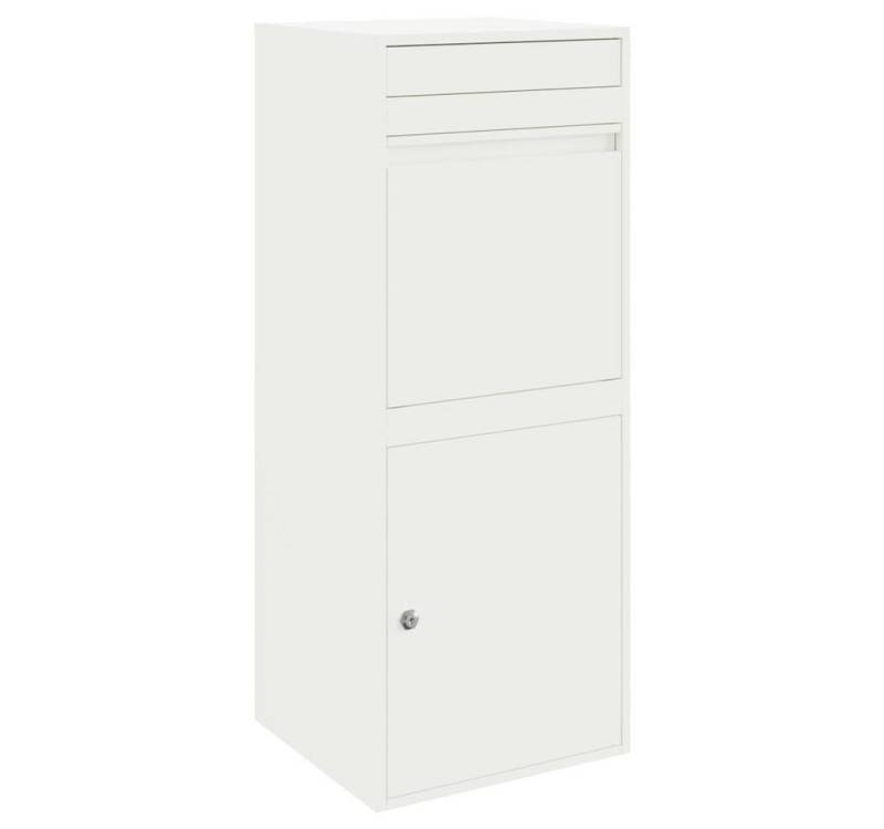 vidaXL Briefkasten Paketdrop-Box Weiß 41 x 38 x 103 cm Stahl (1-St) von vidaXL
