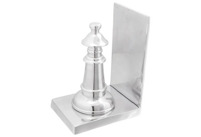 vidaXL Buchstütze Buchstützen Buchhalter Seitenstütze 2 Stück Silber 11x12x19,5 cm Alumi von vidaXL