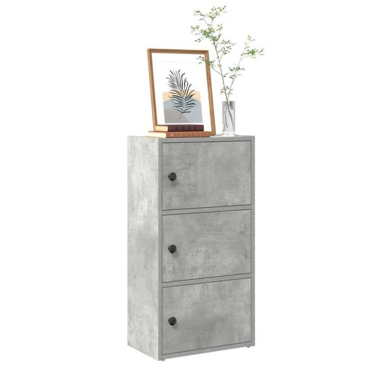 vidaXL Bücherregal, Bücherregal Betongrau 40x24x77 cm Holzwerkstoff von vidaXL