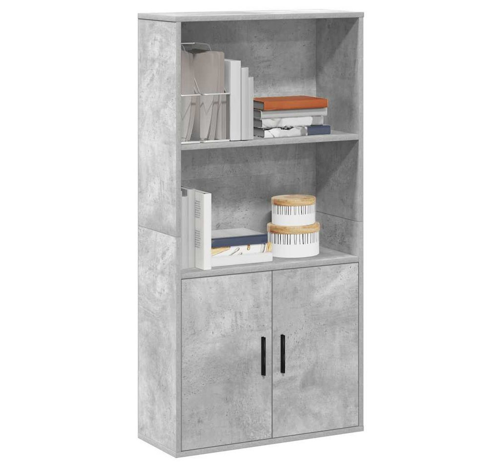 vidaXL Bücherregal, Bücherregal Betongrau 60x24x120 cm Holzwerkstoff von vidaXL