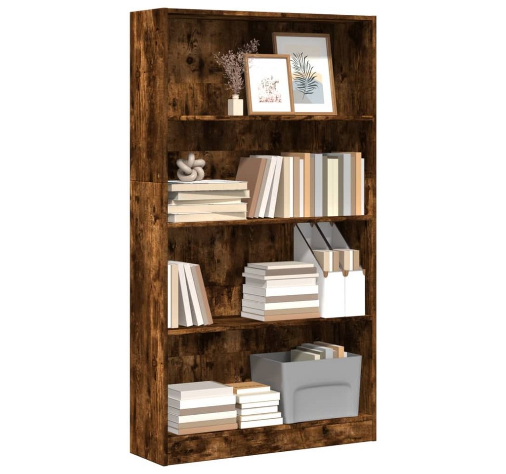 vidaXL Bücherregal, Bücherregal Räuchereiche 80x24x143 cm Holzwerkstoff von vidaXL