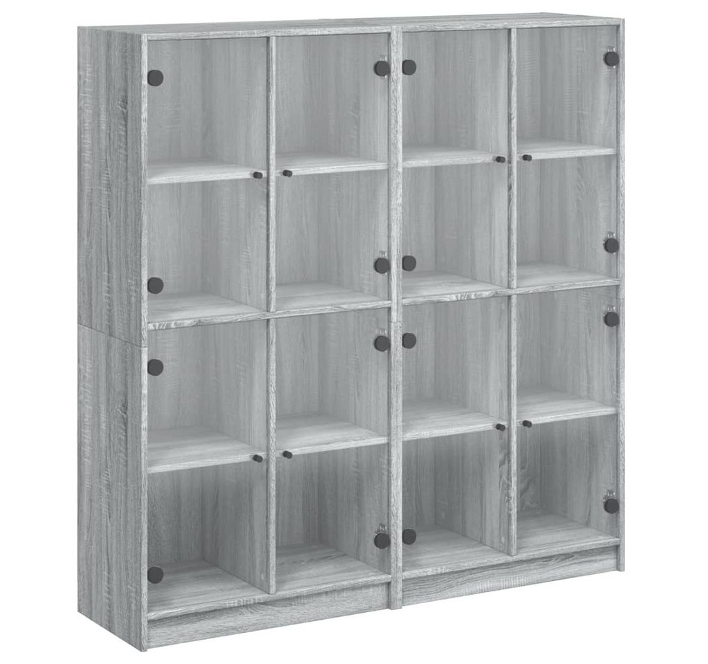 vidaXL Bücherregal, Bücherschrank mit Türen Grau Sonoma 136x37x142 cm Holzwerkstoff vidaXL Bücherregal, Bücherschrank mit Türen Grau Sonoma 136x37x142 cm Holzwerkstoff von vidaXL