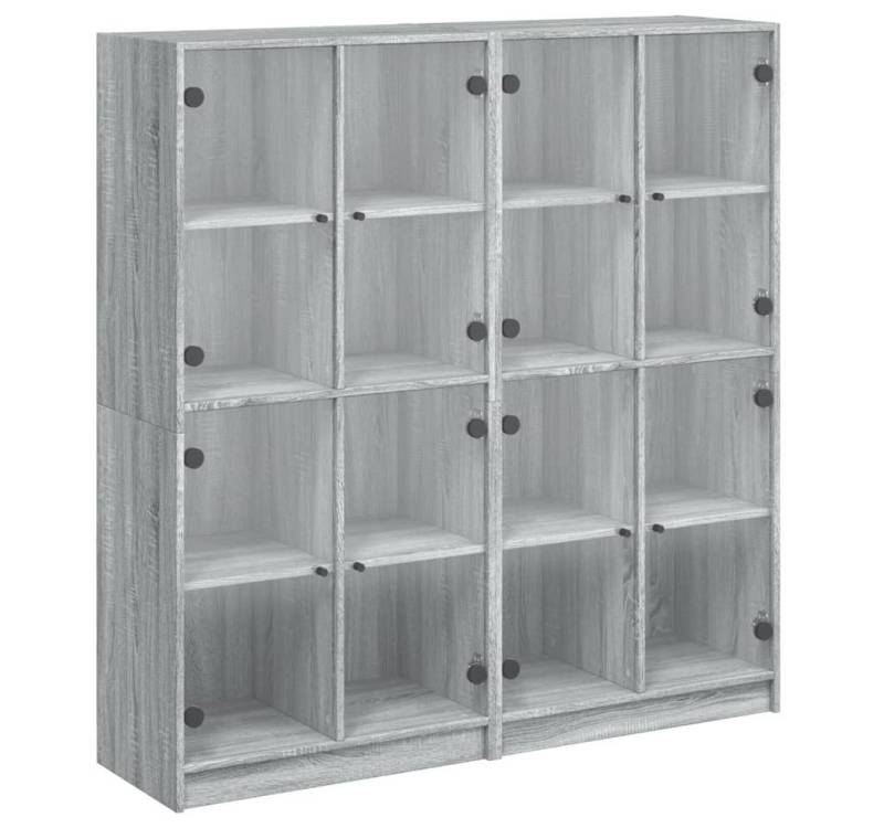 vidaXL Bücherregal, Bücherschrank mit Türen Grau Sonoma 136x37x142 cm Holzwerkstoff vidaXL Bücherregal, Bücherschrank mit Türen Grau Sonoma 136x37x142 cm Holzwerkstoff von vidaXL