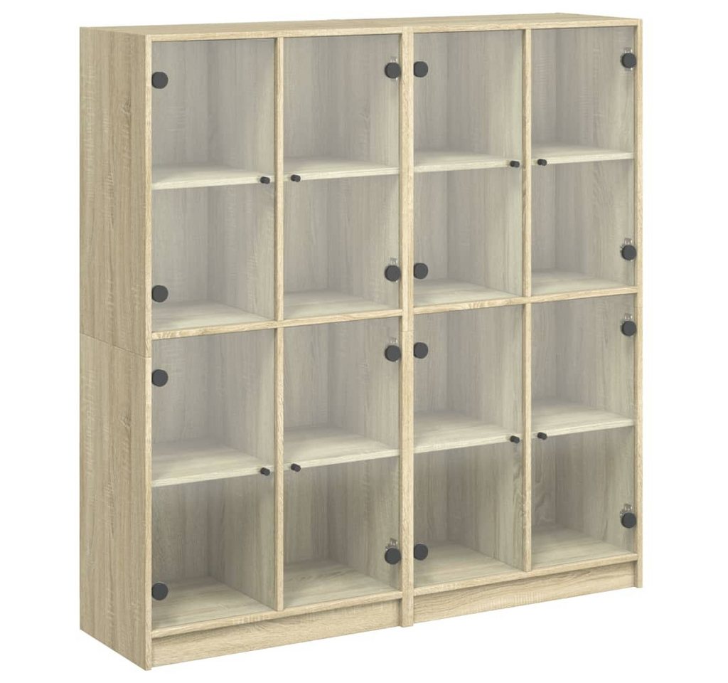vidaXL Bücherregal, Bücherschrank mit Türen Sonoma-Eiche 136x37x142cm Holzwerkstoff vidaXL Bücherregal, Bücherschrank mit Türen Sonoma-Eiche 136x37x142cm Holzwerkstoff von vidaXL
