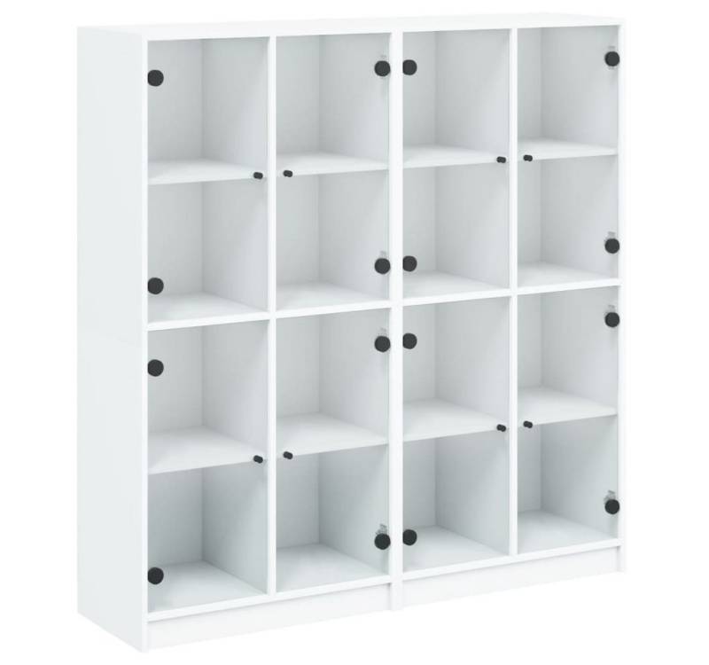 vidaXL Bücherregal, Bücherschrank mit Türen Weiß 136x37x142 cm Holzwerkstoff vidaXL Bücherregal, Bücherschrank mit Türen Weiß 136x37x142 cm Holzwerkstoff von vidaXL